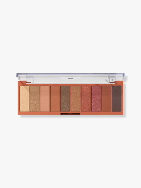 e.l.f. Perfect 10 Eyeshadow Palette warm neutral eye shadow palette on light gray background